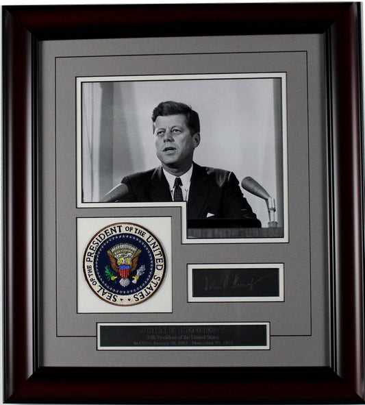 John F. Kennedy Framed Tribute w/Laser Engraved Autograph