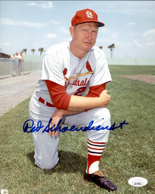 Red Schoendienst HOF Signed/Auto 8x10 Photo St. Louis Cardinals JSA 191138