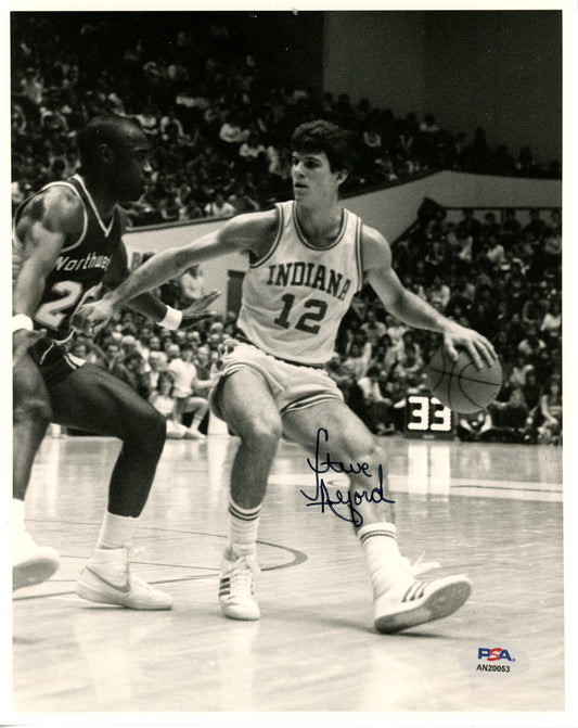 Steve Alford Signed/Auto 8x10 Photo Indiana University PSA/DNA 188070