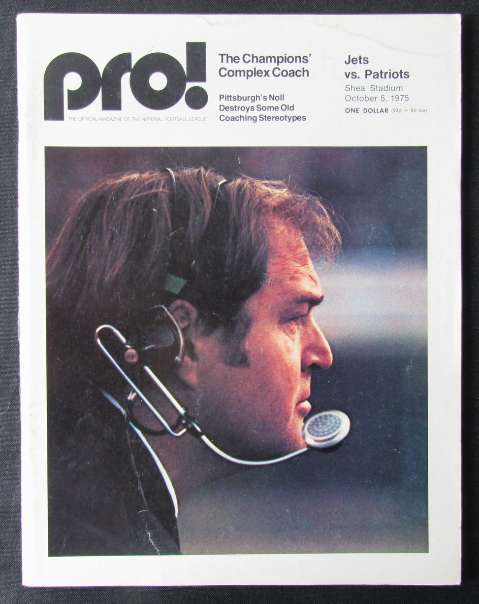 1975 New York Jets vs. New England Patriots Football Game Program 176270