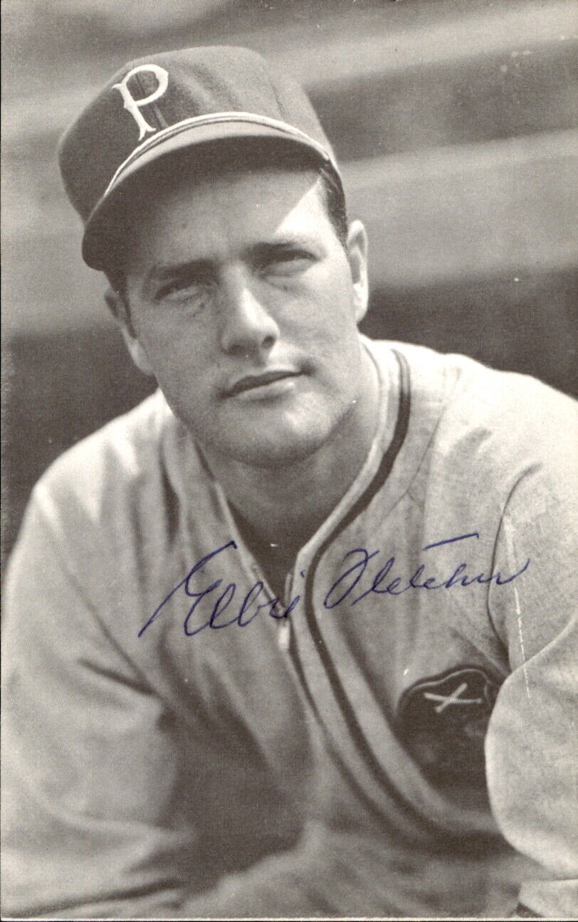 Elbie Fletcher Pirates d. 1994 Signed/Autographed 3x5 Photo 178225