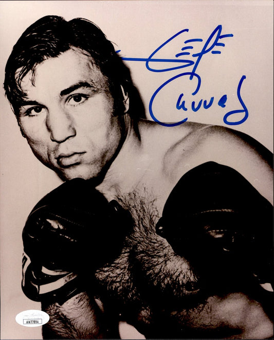 George Chuvalo Signed/Autographed 8x10 B/W Boxing Photo JSA 191050