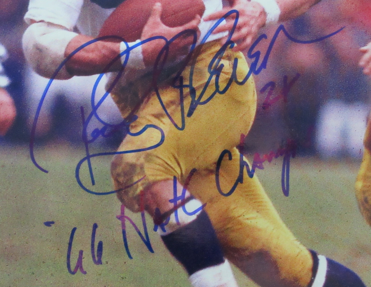 Rocky Bleier Notre Dame Signed/Inscribed 11x14 Photo JSA 156776