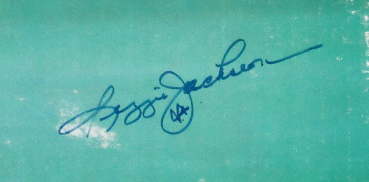 Reggie Jackson Autographed 18x24 Puma Cardboard Advertising Poster Yankees JSA