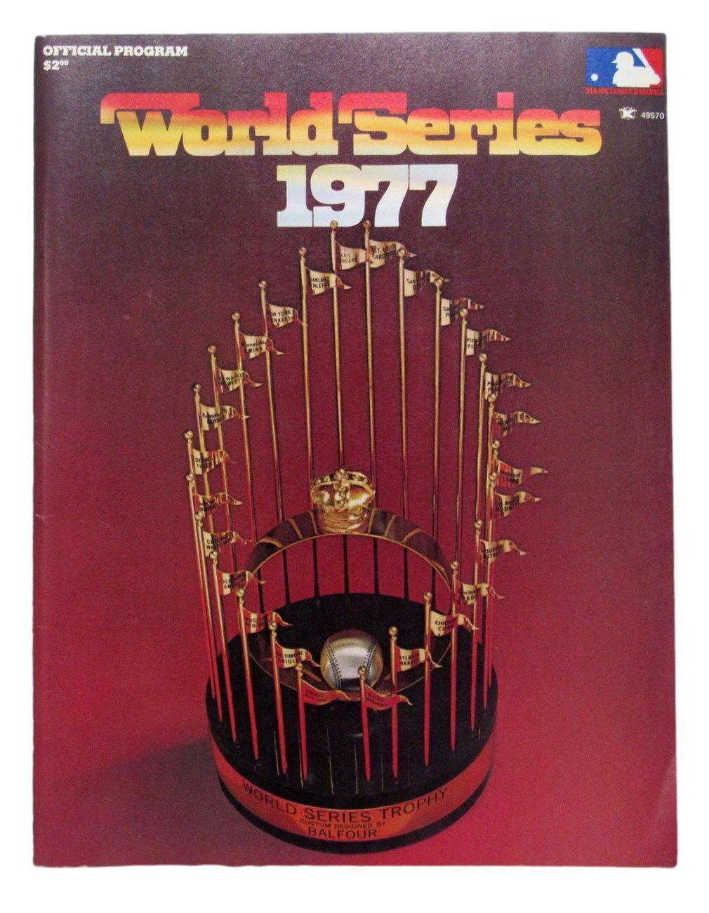 1977 World Series Program New York Yankees vs. Los Angeles Dodgers