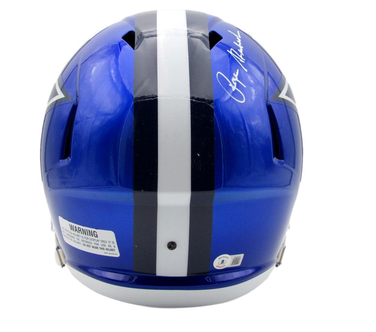 Roger Staubach HOF Autographed Full Size Flash Replica Helmet Cowboys Beckett