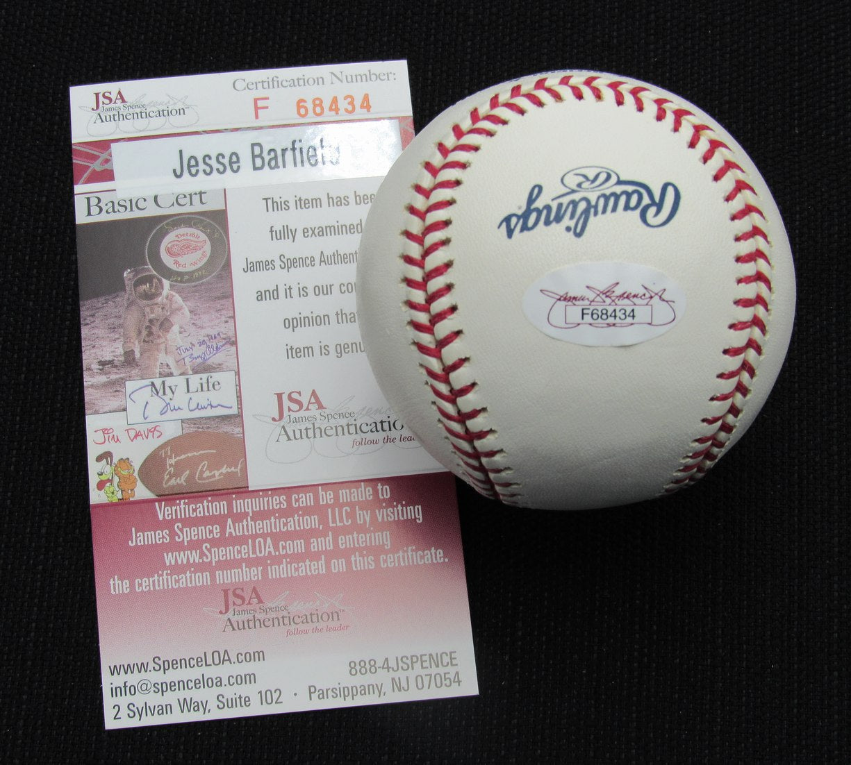 Jesse Barfield Signed/Auto Yankees 100th OML Baseball JSA 186963