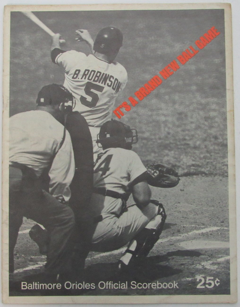1967 Baltimore Orioles vs. Red Sox Scorebook Brooks Robinson Scored 153289