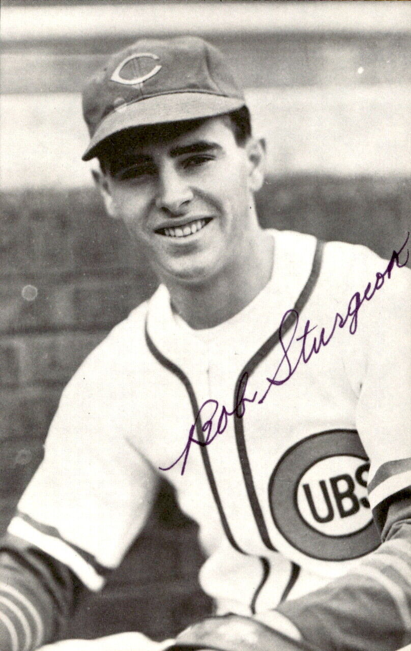Bobby Sturgeon Cubs d. 2007 Signed/Autographed 3x5 Photo 179249