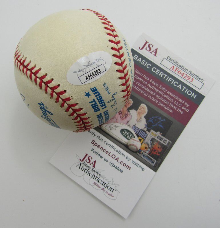 Ernie Harwell HOF Autographed OAL Baseball Broadcaster JSA