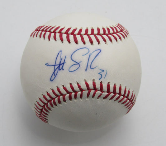 Danny Salazar Autographed OML Baseball Cleveland Indians 180036