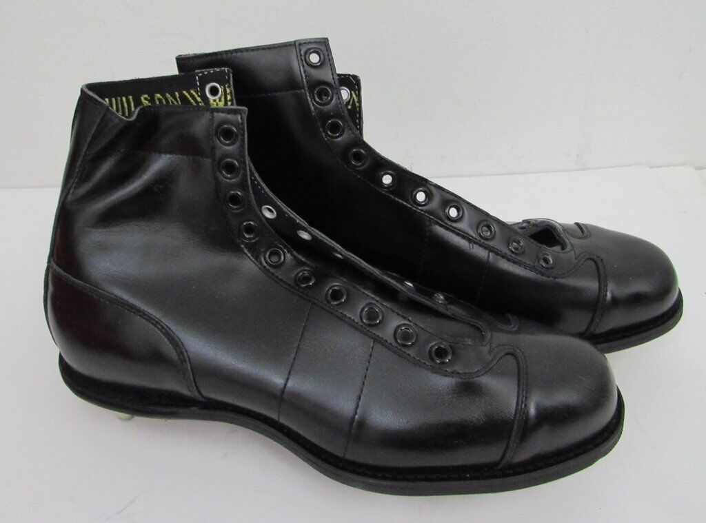 Pair of Vintage Wilson Riteweight Black Football Cleats Size 8.5 NIB 182906