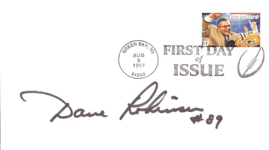 Dave Robinson HOF Signed 1997 FDC First Day Cover Green Bay Packers 151509