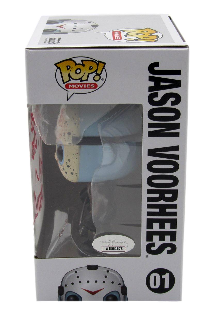 Ari Lehman Signed/Insc Funko Pop! #01 "Friday the 13th" Signed in Red JSA 190710