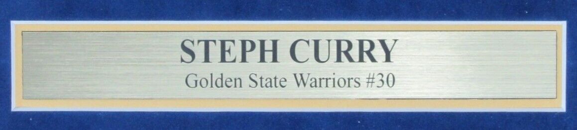 Steph Curry Autographed 11x14 Photo Golden State Warriors Framed PSA/DNA