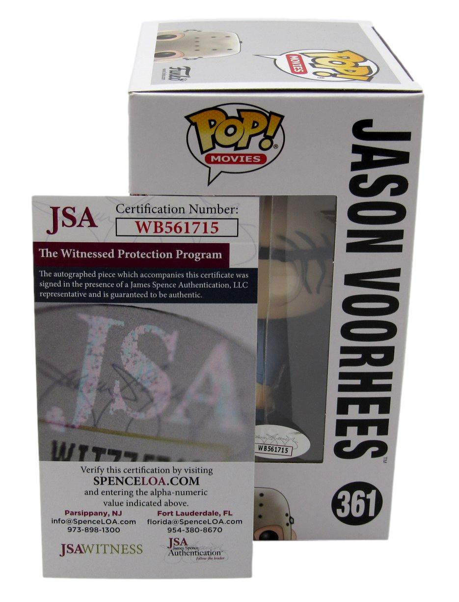 Ari Lehman Signed/Insc Funko Pop! #01 "Friday the 13th" Signed in Red JSA 190711