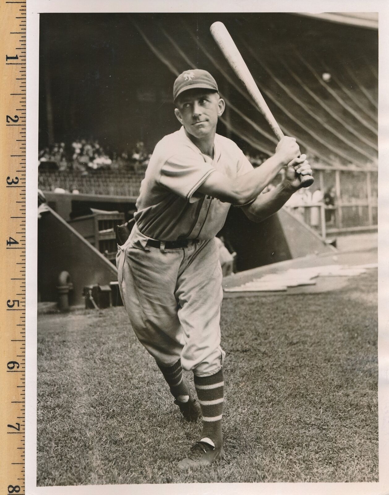 Dick Bartell 6x8 B/W 1937 Press Wire Photo New York Giants