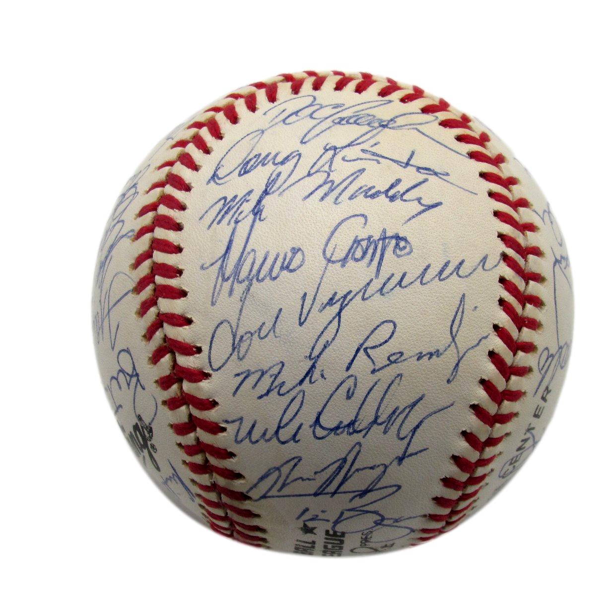 1994 Mets Team Signed by 32 Players ONL Baseball Saberhagen Green 187268