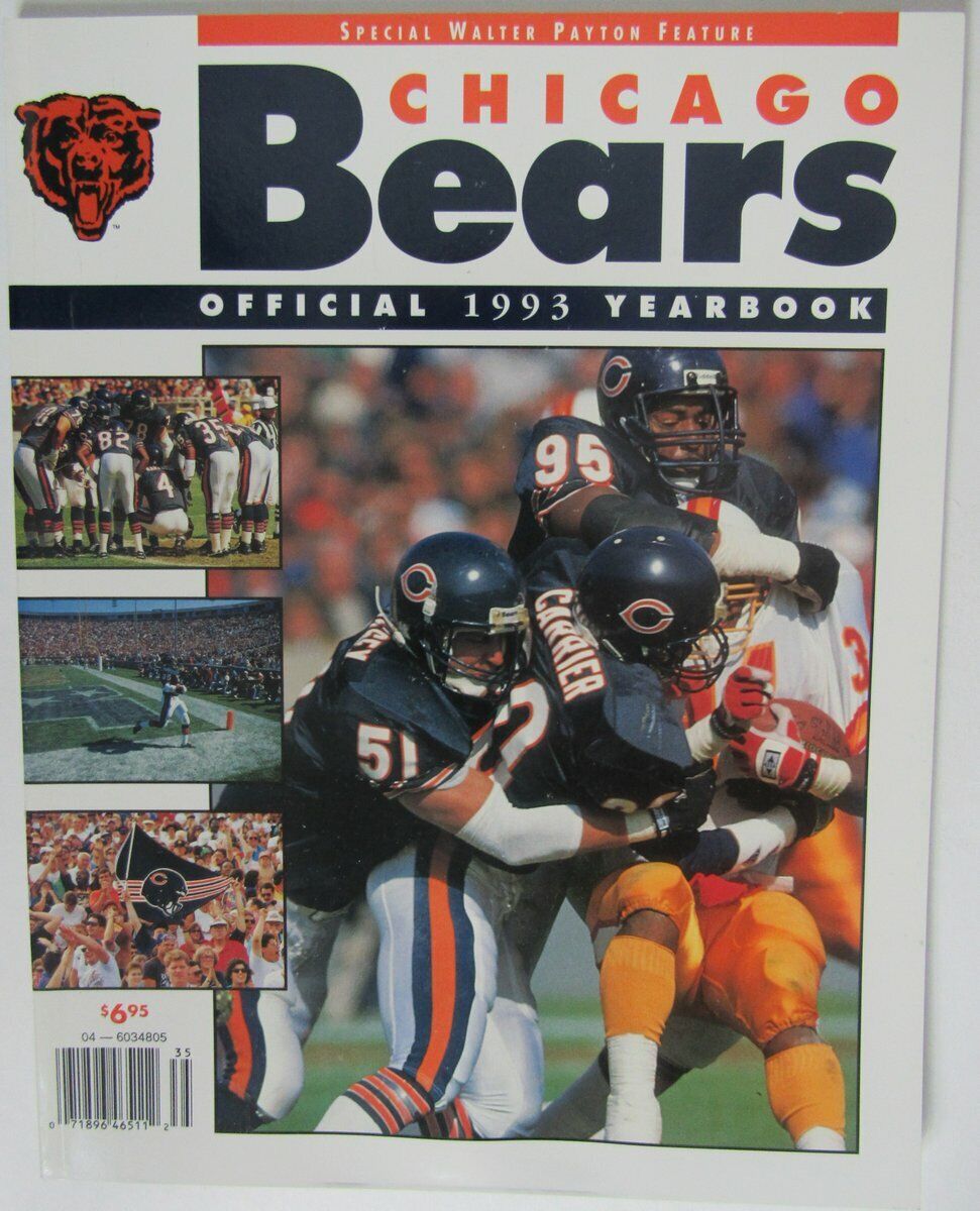 1993 Chicago Bears NFL Football Official Team Yearbook 146149