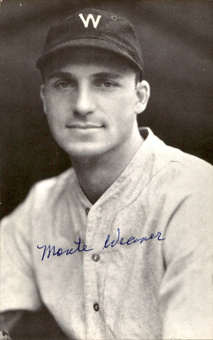 Monte Weaver Senators d. 1994 Signed/Autographed 3x5 Photo 179311