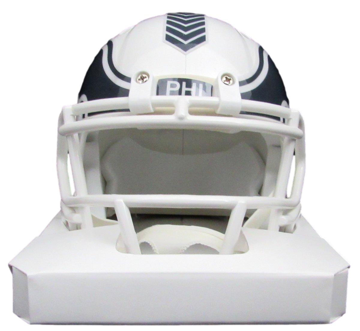 Saquon Barkley Signed/Auto White Salute to Service Mini Helmet Beckett 192930