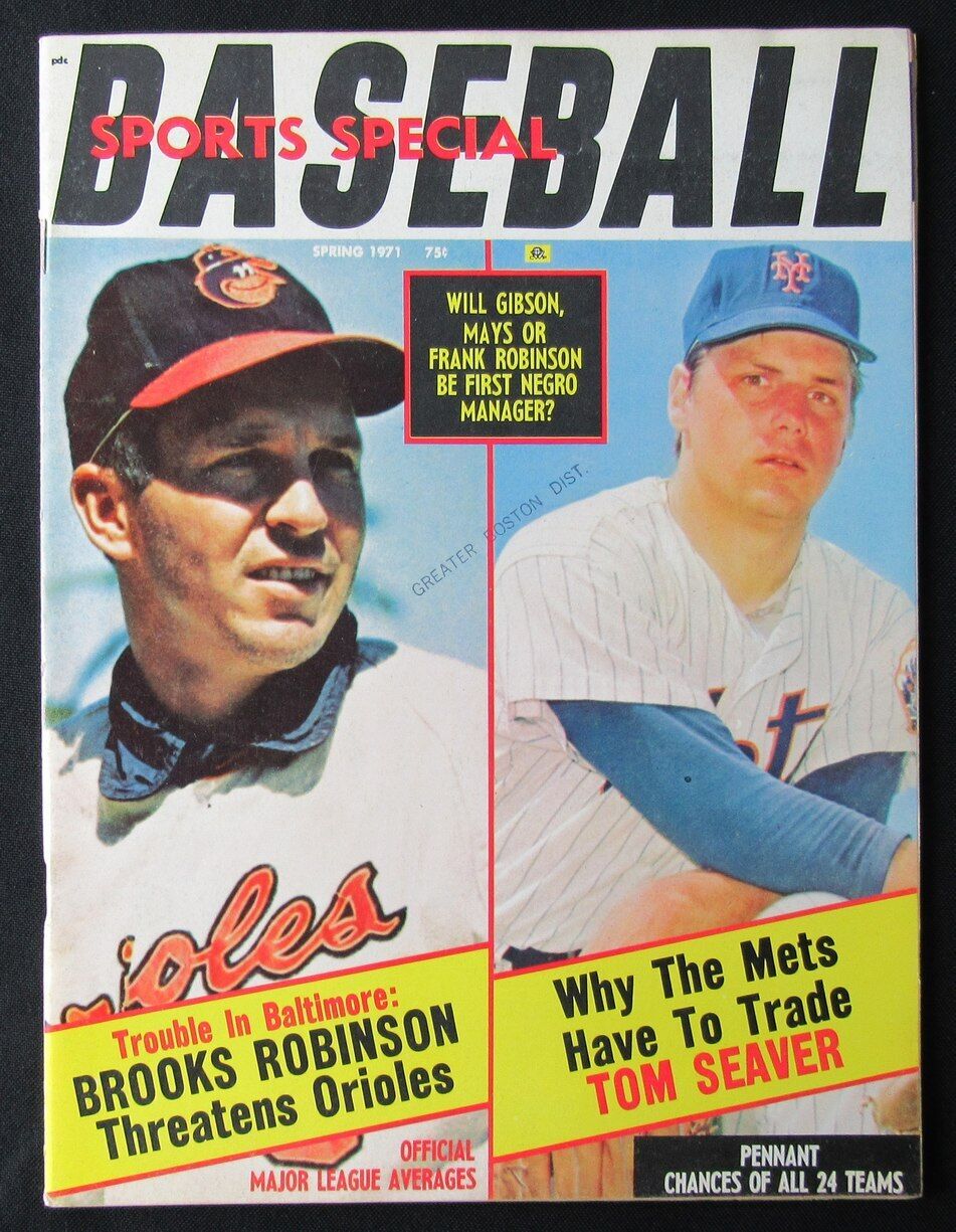 1971 Baseball Magazine Brooks Robinson Tom Seaver on Cover 176406