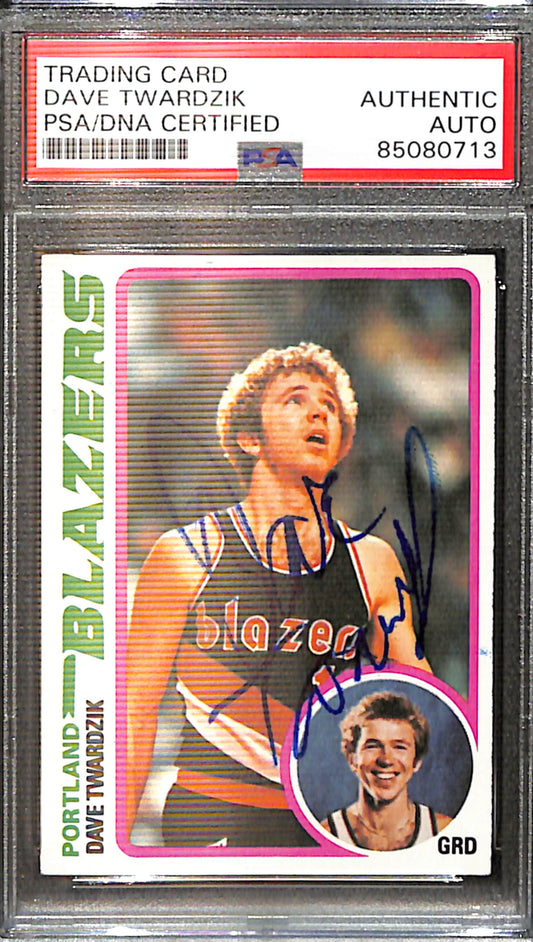 Dave Twardzik Signed/Auto 1978 Topps Card #122 Trailblazers PSA/DNA 185406
