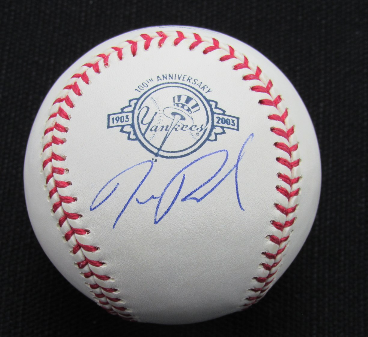 Nick Rumbelow Signed/Auto Yankees 100th OML Baseball MAB 187079