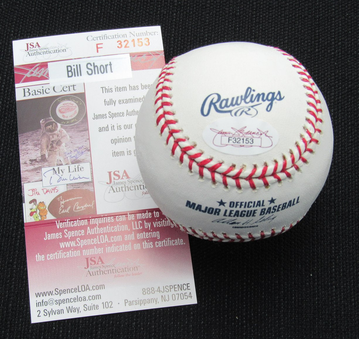 Bill Short Signed/Auto Yankees 100th OML Baseball JSA 186930