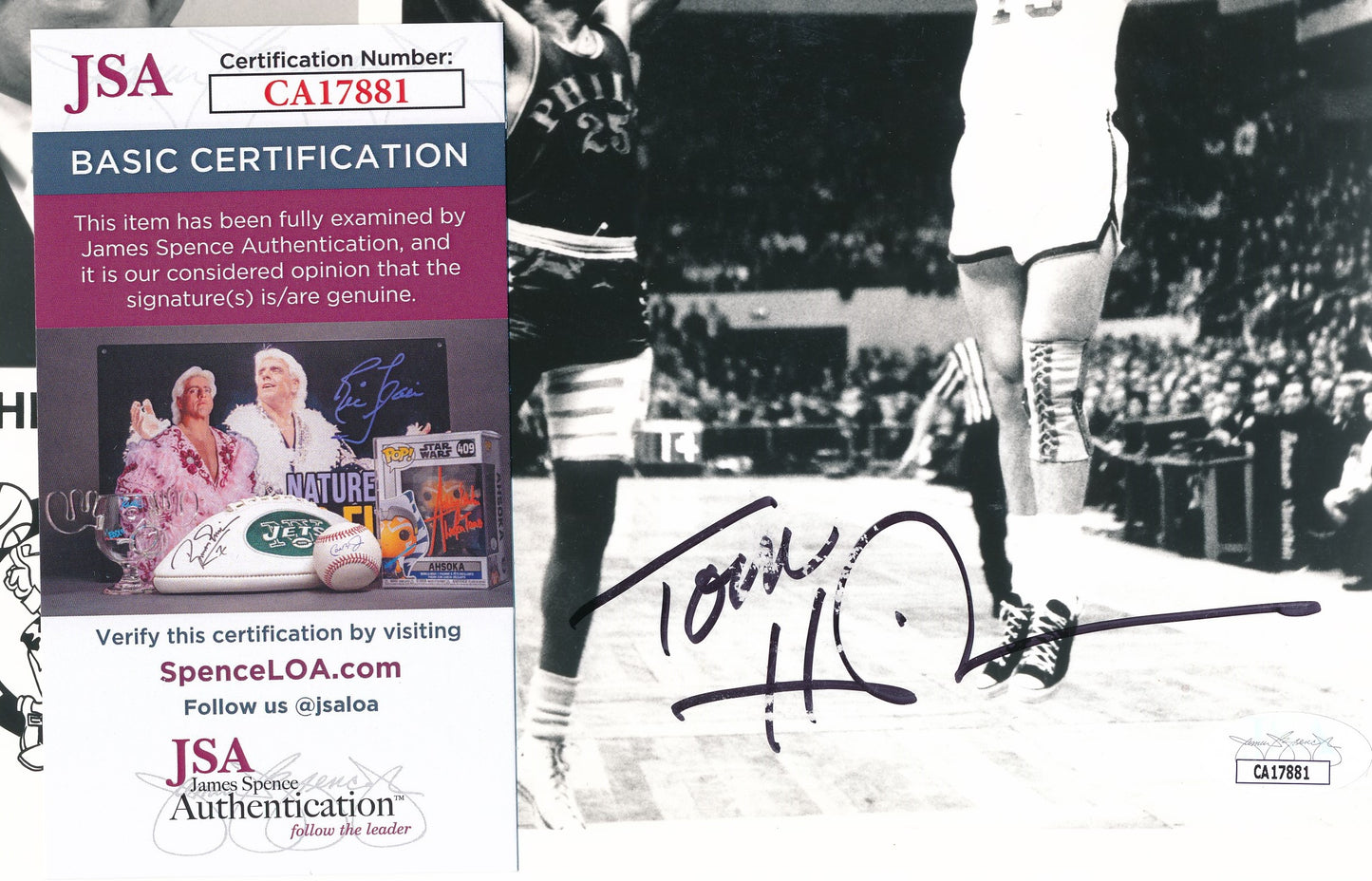 Tom Heinsohn HOF Signed/Autographed 8x10 Photo Boston Celtics JSA 192952