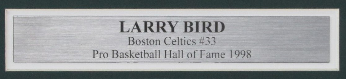 Larry Bird HOF Signed/Auto 8x10 Photo Boston Celtics Framed JSA 189452