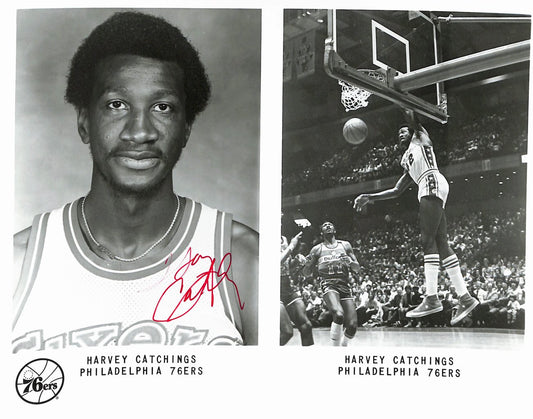 Harvey Catchings 76ers Vintage Team Issued Signed/Auto 8x10 Photo 189157