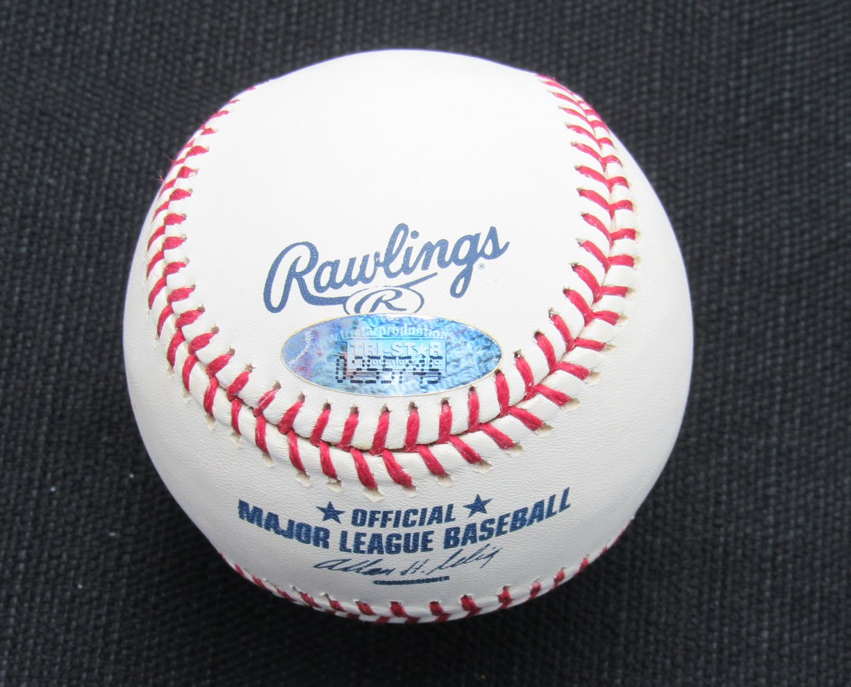 Tommy Henrich Signed/Auto Yankees 100th OML Baseball TRI-STAR Inscr 187144