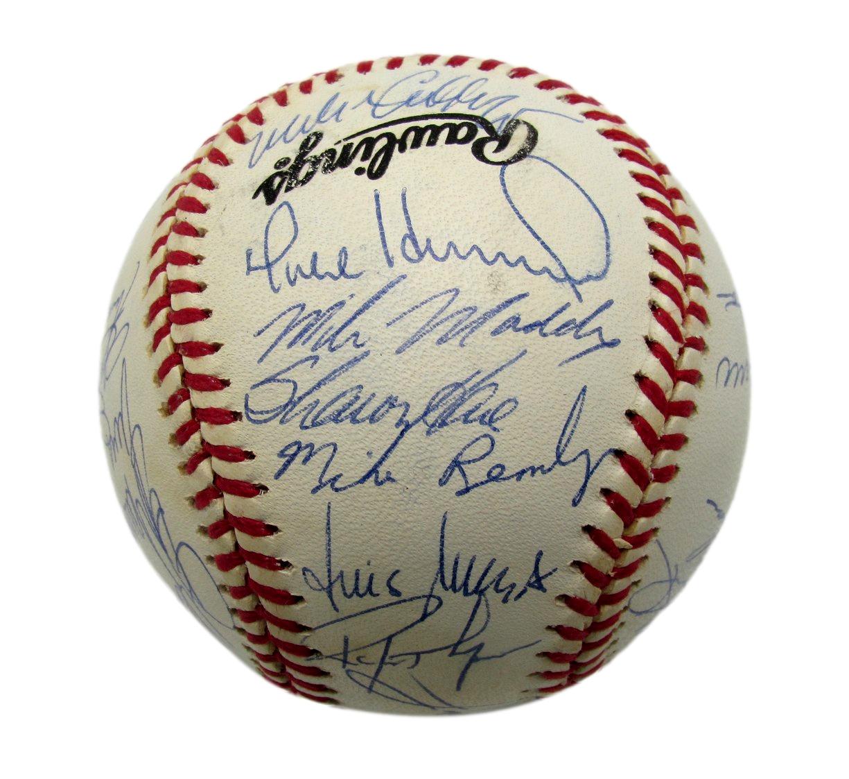 1994 Mets Team Autographed by 30 Green Saberhagen Kent ONL Baseball 182808