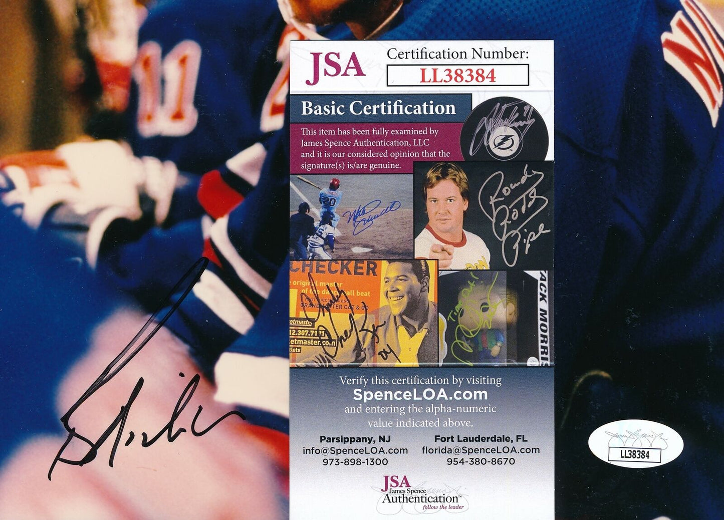 Bernie Nicholls New York Rangers Signed/Autographed 8x10 Photo JSA 157761