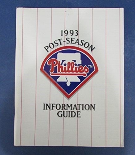 1993 Phillies Postseason Media Guide 126690