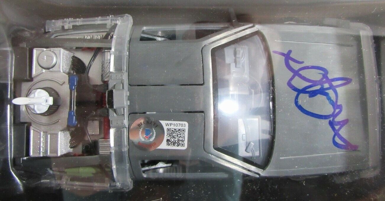 Michael J Fox Signed Delorean Diecast Car Back To Future Beckett Wit 162932