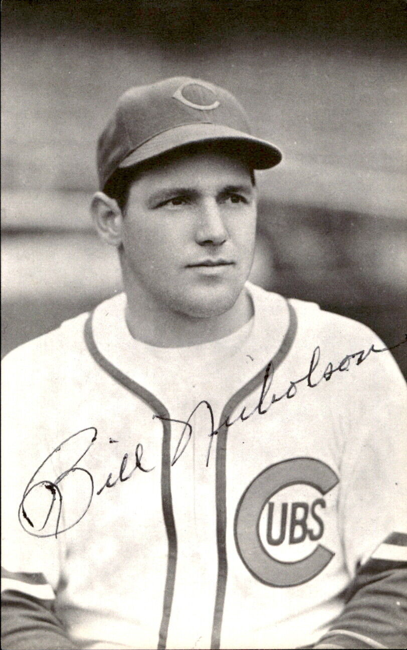 Bill Nicholson Chicago Cubs d. 1996 Signed/Auto 3x5 Photo 178677