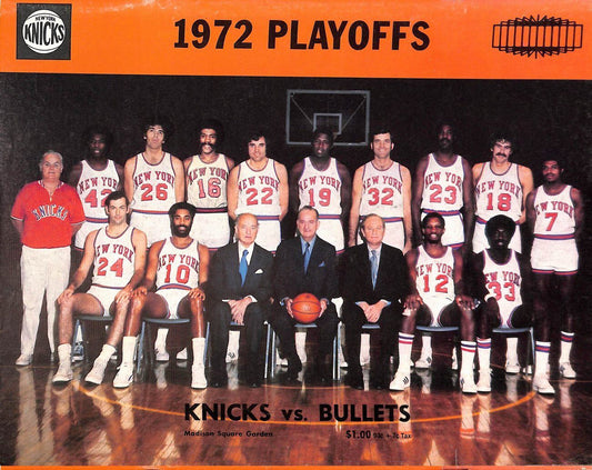 1971 NBA Playoffs Program New York Knicks vs. Baltimore Bullets 179171