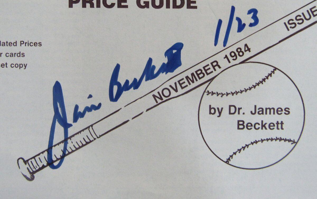 James Beckett Signed Beckett Monthly Reprint Vol 1 of 1 November 1984 141578
