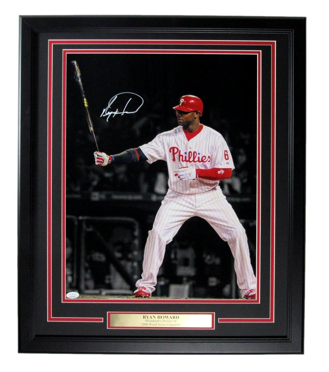 Ryan Howard Philadelphia Phillies Signed/Auto 16x20 Photo Framed JSA 168470