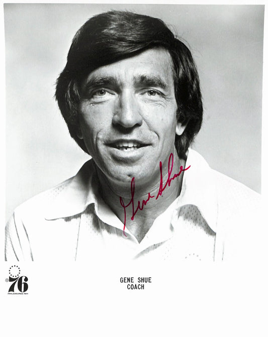 Gene Shue 76ers Coach Vintage Team Issued Signed/Inscribed 8x10 Photo 189151