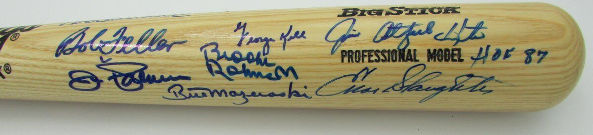 9 HOF Hall of Fame Players Signed Adirondack Baseball Bat Hunt Holo 140946