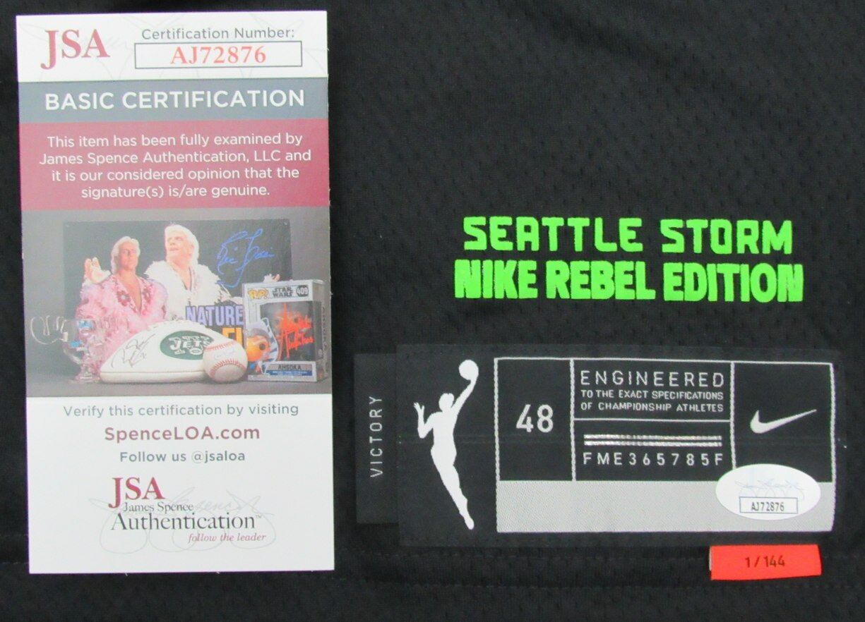 Sue Bird Autographed/Inscr GOAT Nike Basketball Jersey Seattle Storm JSA 179438