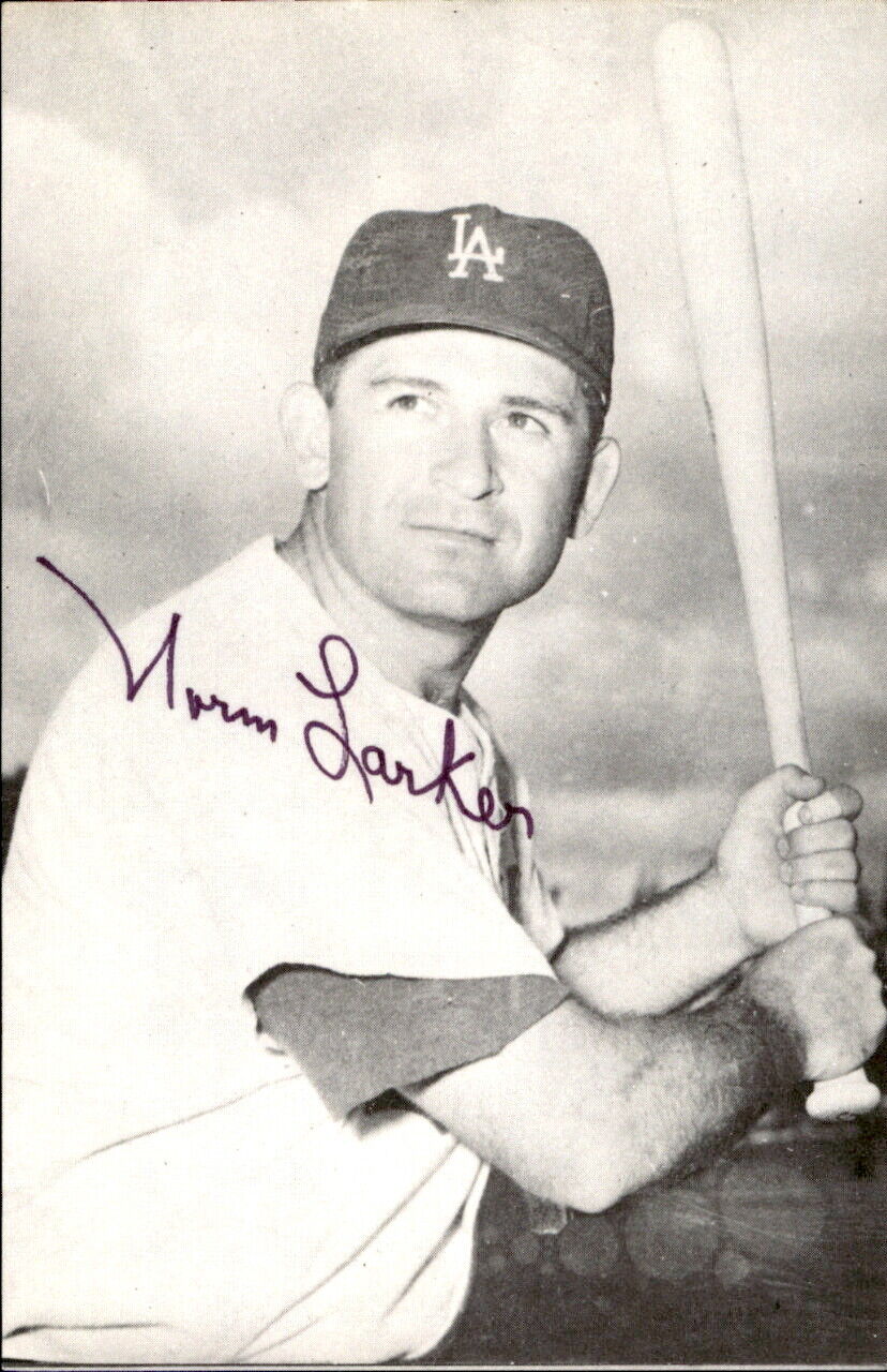 Norm Larker LA Dodgers d. 2007 Signed/Autographed 3x5 Photo 178543