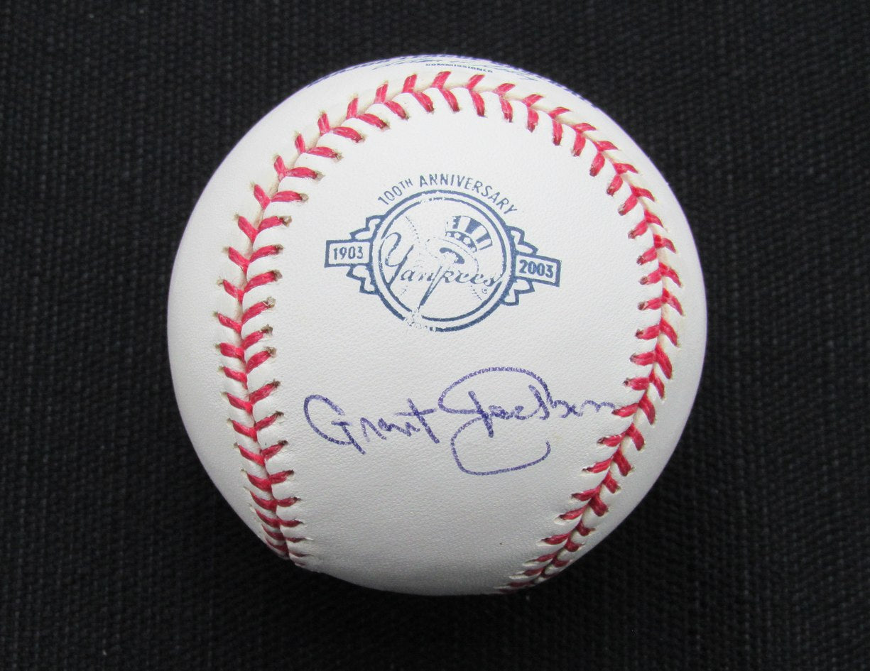 Grant Jackson Signed/Auto Yankees 100th OML Baseball JSA 186604