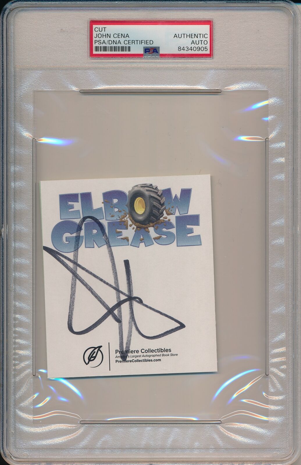 John Cena Signed/Autographed WWE 3.5x4 Cut Card PSA/DNA 165925