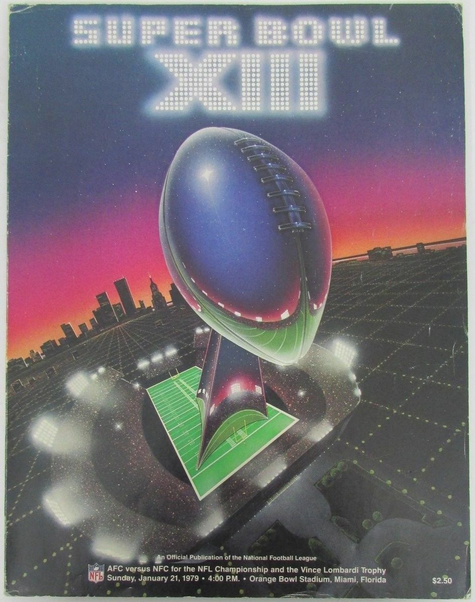 Super Bowl XIII Official Program Pittsburgh Steelers vs. Dallas Cowboys 128415