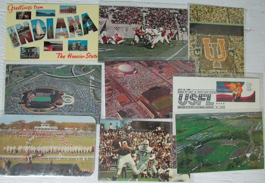 Lot of 9 Vintage Stadium Postcards incl. Rutgers/Illinois/Hawaii/Colgate  147417