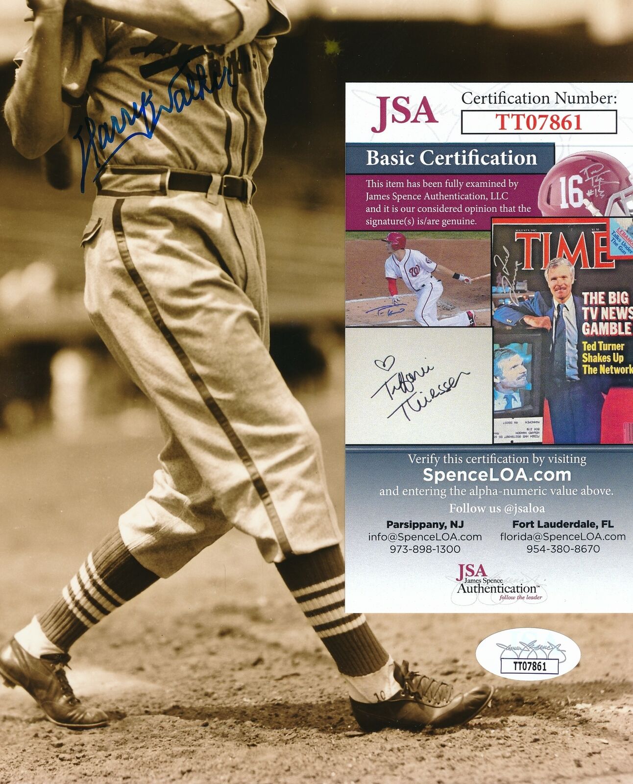 Harry Walker St. Louis Cardinals Signed/Autographed 8x10 Photo JSA 165019